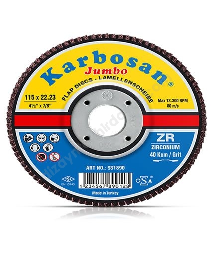 ZR Flap Disk (Jumbo) Zımpara -KARBOSAN